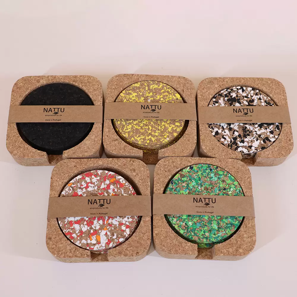DRINK COASTER CORNACOR ROUND SET/6